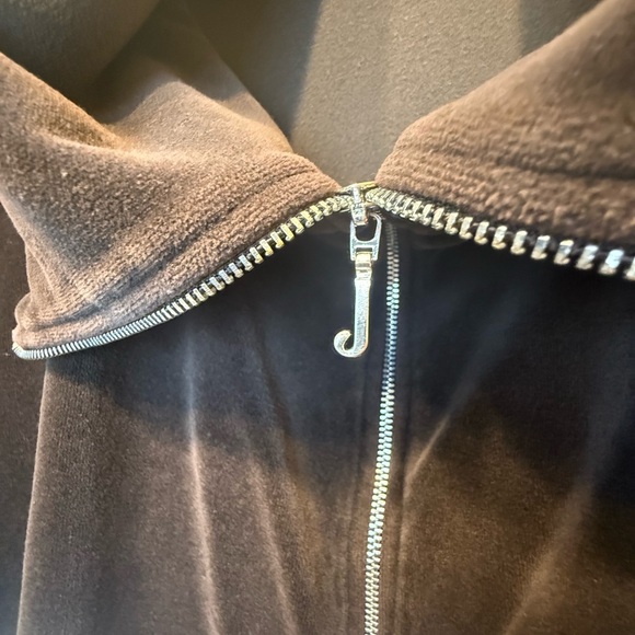 Juicy Couture Brown Zip-Up Jacket and Pant Set - Picture 2 of 7
